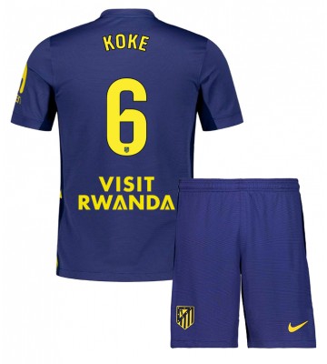 Atletico Madrid Koke #6 Udebanetrøje Børn 2025-26 Kortærmet (+ Korte bukser)